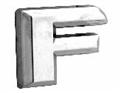 Chrome Letter F